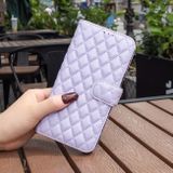 Peněženkové kožené pouzdro Diamond Wallet pro Motorola Edge 50 Pro - Fialová