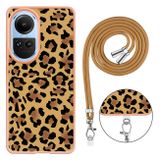 Plastový kryt Electroplating pro OPPO Reno10 5G/10 Pro 5G - Leopard