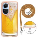 Plastový kryt Electroplating pro OPPO Reno10 5G/10 Pro 5G - Pivo