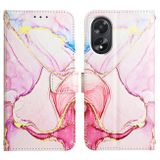 Peněženkové kožené pouzdro Marble Pattern na Oppo A38 - 005