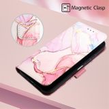 Peněženkové kožené pouzdro Marble Pattern na Oppo A38 - 005