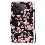 Peněženkové kožené pouzdro Crystal Drawing na Xiaomi Redmi Note 13 - Plum Blossom