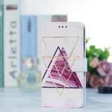 Peněženkové kožené pouzdro Painted na Oppo A38 - Marble