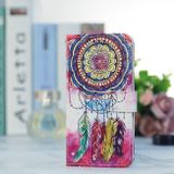 Peněženkové kožené pouzdro Painted na Oppo A38 - Dreamcatcher