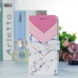 Peněženkové kožené pouzdro Painted na Oppo A38 - Smoke Marble