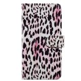 Peněženkové kožené pouzdro Painted na Oppo A38 - Leopard