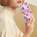 Peněženkové kožené pouzdro Colored na Oppo A38 - Purple Marble