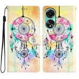 Peněženkové kožené pouzdro Colored na Oppo A38 - Dream Catcher