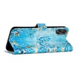 Peněženkové 3D pouzdro Oil na Oppo A38 - Blue Butterflies