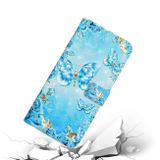 Peněženkové 3D pouzdro Oil na Oppo A38 - Blue Butterflies