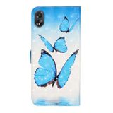 Peněženkové 3D pouzdro Oil na Oppo A38 - Three Butterflies