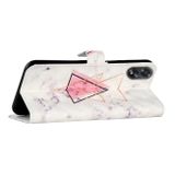 Peněženkové 3D pouzdro Oil na Oppo A38 - Triangular Marble