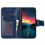 Peněženkové kožené pouzdro Crystal na OPPO Reno10 5G/10 Pro 5G - Modrá