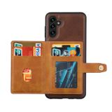 Kožený kryt Calf Skin Card pro Galaxy A55 5G - Zelená