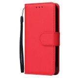 Peněženkové kožené pouzdro Flip na Xiaomi Redmi 12 - Červená