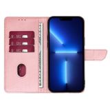 Peněženkové kožené pouzdro Calf na OPPO Reno10 5G/10 Pro 5G - Růžová