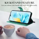 Peněženkové kožené pouzdro 3D Butterfly na Honor 200 Lite 5G - Zelená