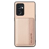 Pryžový kryt Carbon Card na Oppo Reno 7 5G - Khaki