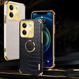 Kožený kryt Crocodile Holder na Xiaomi Redmi Note 13 - Žlutá