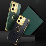 Kožený kryt Crocodile Holder na Xiaomi Redmi Note 13 - Žlutá