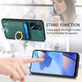 Kožený kryt Card Bag pro OPPO Reno10 5G/10 Pro 5G - Zelená