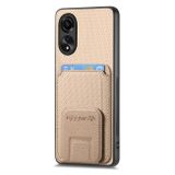 Pryžový kryt Carbon Bag na Oppo A38 - Khaki