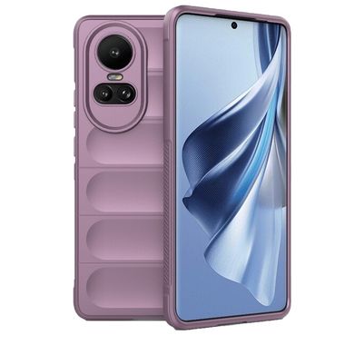 Pryžový kryt Flannel na OPPO Reno10 5G/10 Pro 5G - Fialová