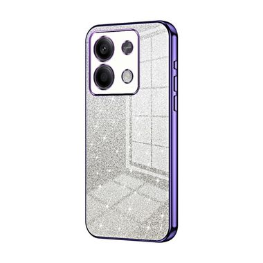 Pryžový Glitter kryt Gradient na Xiaomi Redmi Note 13 - Fialová