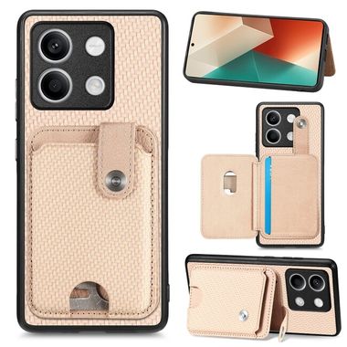 Pryžový kryt Card Tool na Xiaomi Redmi Note 13 - Khaki