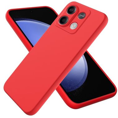 Pryžový kryt Global Solid na Xiaomi Redmi Note 13 - Červená