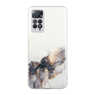 Gumový kryt MARBLE na Xiaomi Redmi Note 11 Pro - Černá