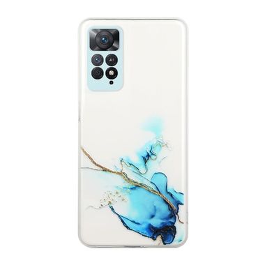 Gumový kryt MARBLE na Xiaomi Redmi Note 11 Pro - Modrá