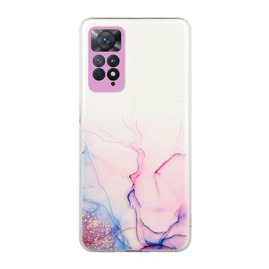 Gumový kryt MARBLE na Xiaomi Redmi Note 11 Pro - Ružová