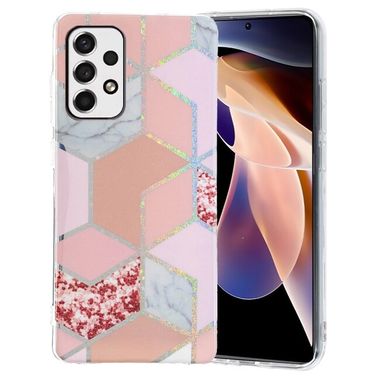 Gumový kryt PATTERN na Samsung Galaxy A33 5G - Pink Rhombus