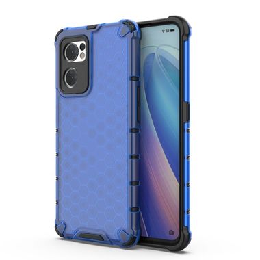 Hybridní kryt Honeycomb pro Oppo Reno 7 5G - Modrá