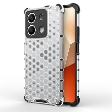 Hybridní kryt HONEYCOMB na Xiaomi Redmi Note 13 - Bílá