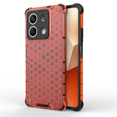 Hybridní kryt HONEYCOMB na Xiaomi Redmi Note 13 - Červená