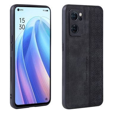 Kožený kryt AZNS na Oppo Reno 7 5G - Černá