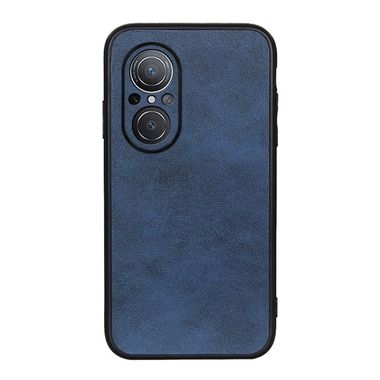 Kožený kryt COWHIDE TEXTURE na Huawei Nova 9 SE - Modrá