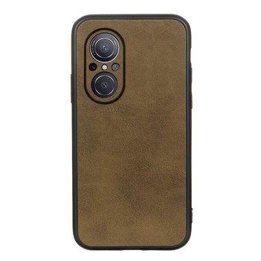 Kožený kryt COWHIDE TEXTURE na Huawei Nova 9 SE - Zelená