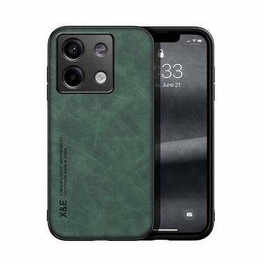 Kožený kryt Skin Feel na Xiaomi Redmi Note 13 - Zelená