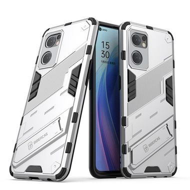 Kryt Punk Armor na Oppo Reno 7 5G - Bílá