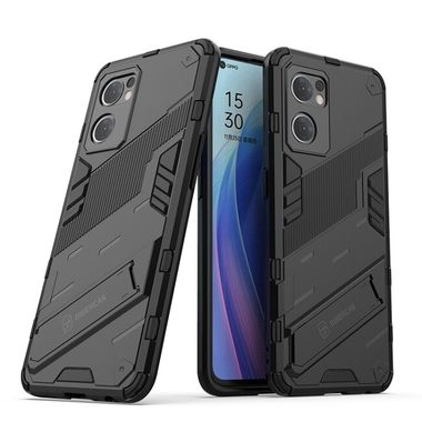 Kryt Punk Armor na Oppo Reno 7 5G - Černá