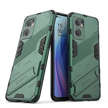 Kryt Punk Armor na Oppo Reno 7 5G - Zelená