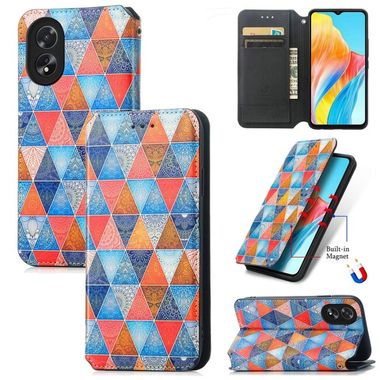 Peněženkové 3D pouzdro CaseNeo na Oppo A38 - Rhombus Mandala