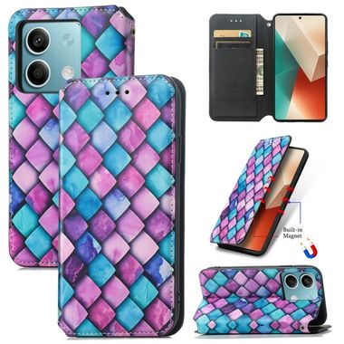 Peněženkové 3D pouzdro CaseNeo na Xiaomi Redmi Note 13 - Purple Scales