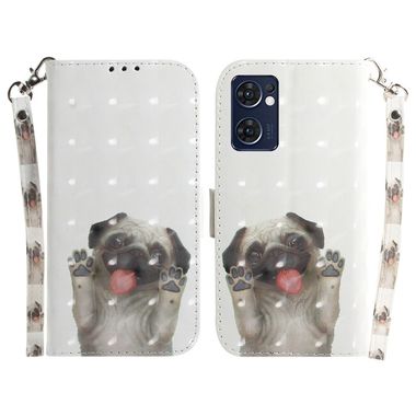 Peněženkové 3D pouzdro na Oppo Reno 7 5G - Pug