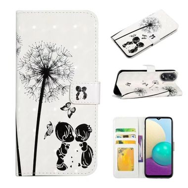 Peněženkové 3D pouzdro Oil na Oppo A38 - Couple Dandelion