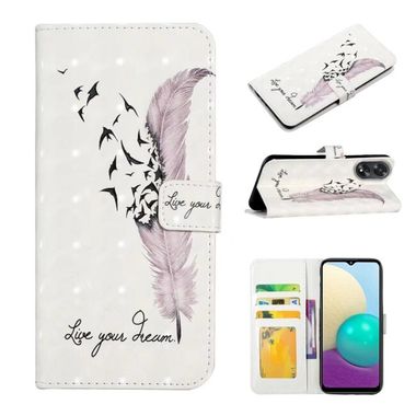 Peněženkové 3D pouzdro Oil na Oppo A38 - Feather