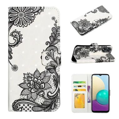 Peněženkové 3D pouzdro Oil na Oppo A38 - Lace Flower